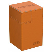 Deck Box Ultimate Guard Flip n Tray Deck Case 100+ Standard Size XenoSkin Orange